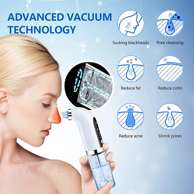 2023 Blackhead Remover Pore Vacuum Cleaner Electric Micro Small Bubble Facial Cleasing Machine USB Rechargeable Beauty Device