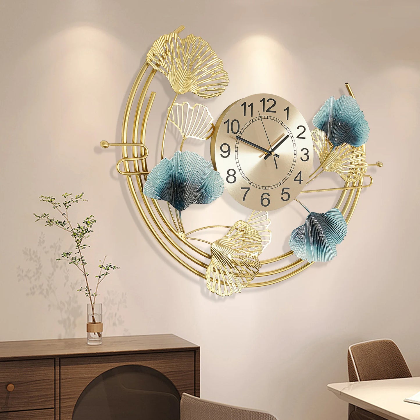 Wall Clock for Living Room Decor 67*52cm Decorative Wall Clock, Large Wall Clock