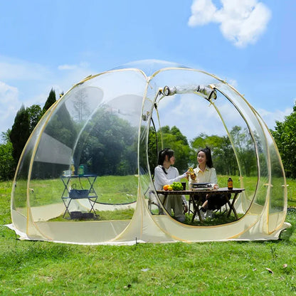 Transparent Dome Tent Camping Tent Outdoor Waterproof 4-8 Person Transparent Mushroom Tent For Wild Trips Hiking SurvivalOutdoor