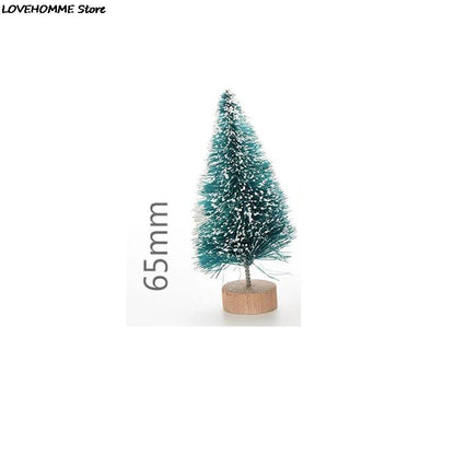 1/3/6 Pcs Miniature Christmas Tree Small Artificial Sisal Snow Landscape Architecture Trees for Christmas Crafts Tabletop Decor