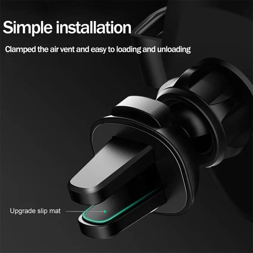 15W Wireless Car Charger Mount Air Vent Mobile Phone Holder Stand Fast Charging Station For iPhone 14 13 12 11 X Xiaomi Samsung