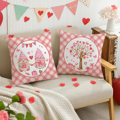 Valentines Decor Love Heart Designs Decorative Pillowcases for Home Sofa Couch Cushion Decoration