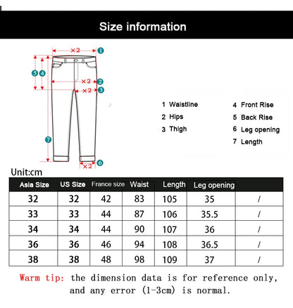 Wthinlee New Business Men's Jeans Casual Straight Stretch Fashion Classic Blue Black Work Denim Trousers Male Brand Clothing