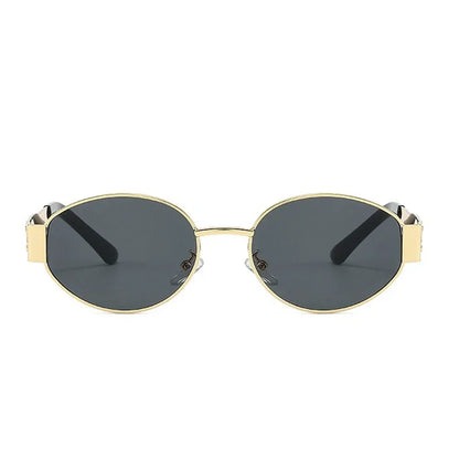 Trendy retro punk oval sunglasses women men unisex Girls Fashion Design round UV400 drive outdoors glasses eyeglasses eyewear