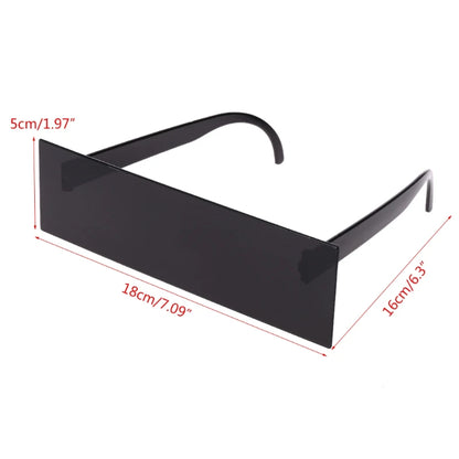 1Pc New Fancy Glasses Photobooth Props Censorship Black Eye Covered Bar Internet Sunglasses for Costume Xmas Party Cosplay