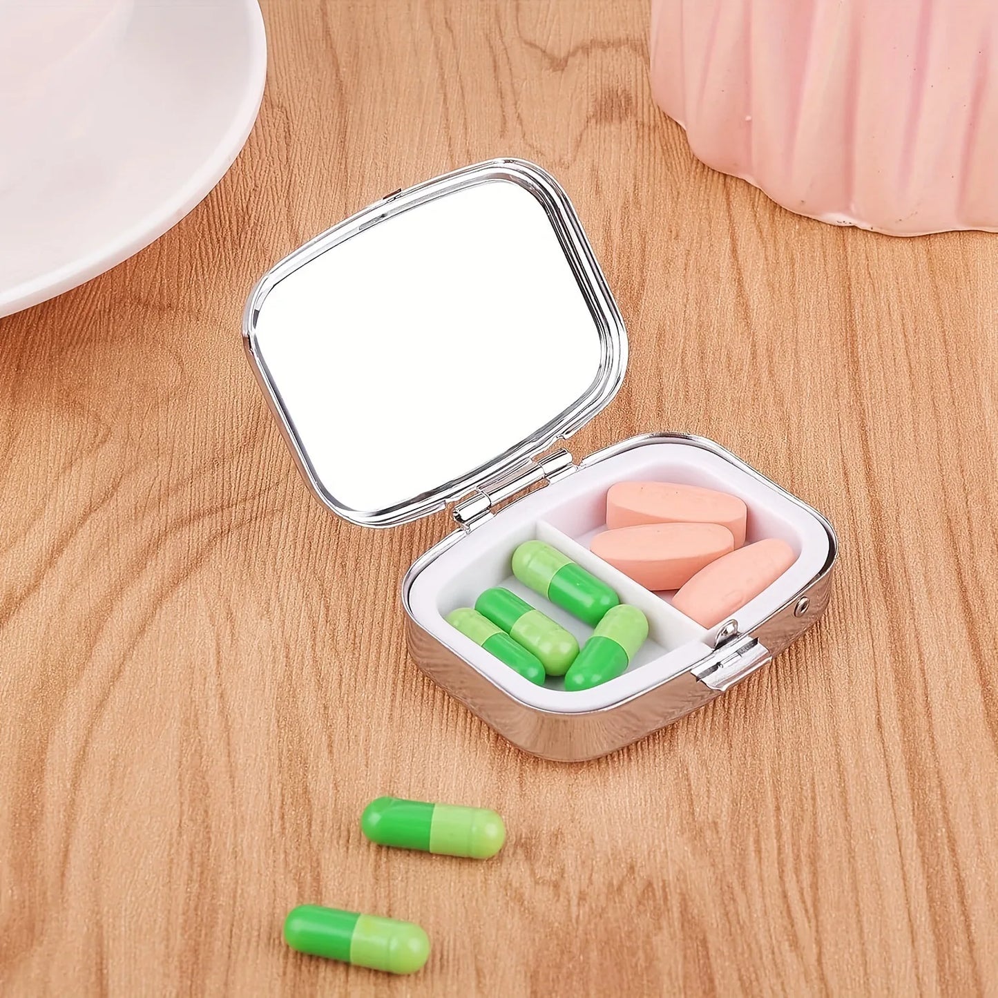 Travel Cases Lovely Colored Medicine Metal Jwelery Organizers Household Holder Iron Cabinet Small pill container