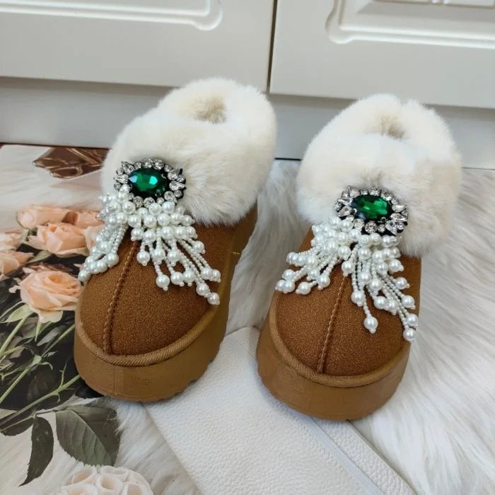 Winter Boots Women's Snow Boots Low-top Warm Shoes  Women's Winter Short Boots Super Mini Outer Wear Non-slip Handmade 36-41