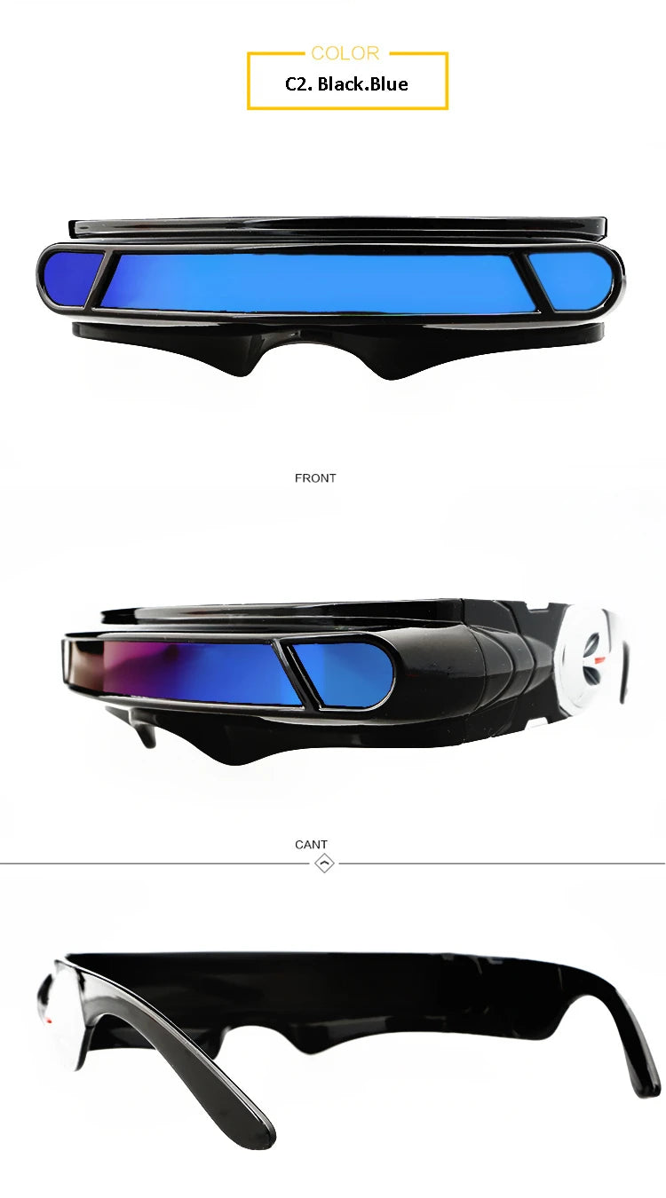 X-men Cyclops Cosplay Polarized Sunglasses for Men Women Memory Material Shield  Designer Sunglasses