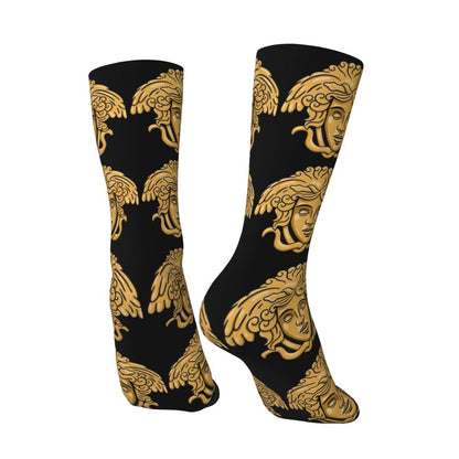 Vintage Medusa Head Crazy Men's compression Socks Unisex Greek Mythology Harajuku Seamless Printed Funny Novelty Happy Crew Sock