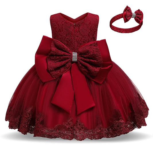 2023 New Fashion Wedding Birthday Party Dress Christams Dress For Girl 1-5 Years Girls Dress Elegant Tutu Vestidos Kids Clothes