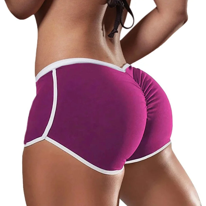 Women Summer Sports Fitness Skinny Slim Shorts Causal Yoga Shorts Shorts Low Waist Stretchy Gym Clothing Short Pants