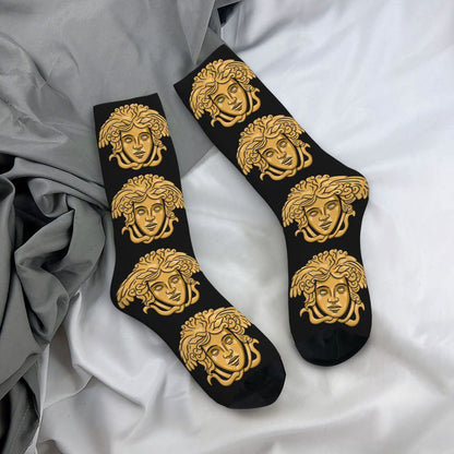 Vintage Medusa Head Crazy Men's compression Socks Unisex Greek Mythology Harajuku Seamless Printed Funny Novelty Happy Crew Sock