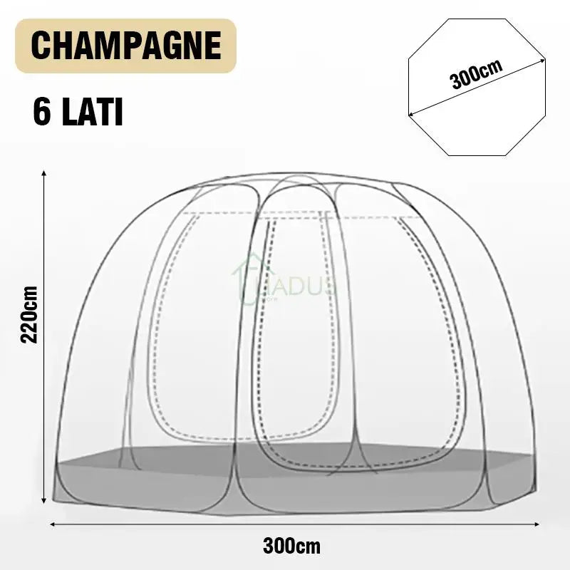 Transparent Dome Tent Camping Tent Outdoor Waterproof 4-8 Person Transparent Mushroom Tent For Wild Trips Hiking SurvivalOutdoor