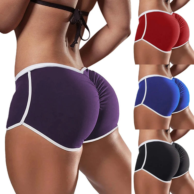 Women Summer Sports Fitness Skinny Slim Shorts Causal Yoga Shorts Shorts Low Waist Stretchy Gym Clothing Short Pants