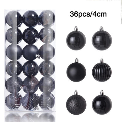 1Box 24/36pcs Christmas Ball Christmas Tree Ornament Hanging Pendent Xmas Decoration 2023 Christmas Ornaments Navidad Gifts 2024