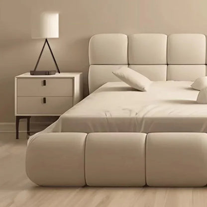 Unique Double Bed Bedroom Aesthetic Europian Nordic Bed Queen Size Minimalist Camas De Matrimonio Dormitorio Home Furniture