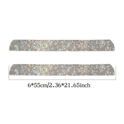 1pc Auto Accessories Shiny Crystal Door Frame Strip Decoration Car Door Protection Sticker Diamond Sticker