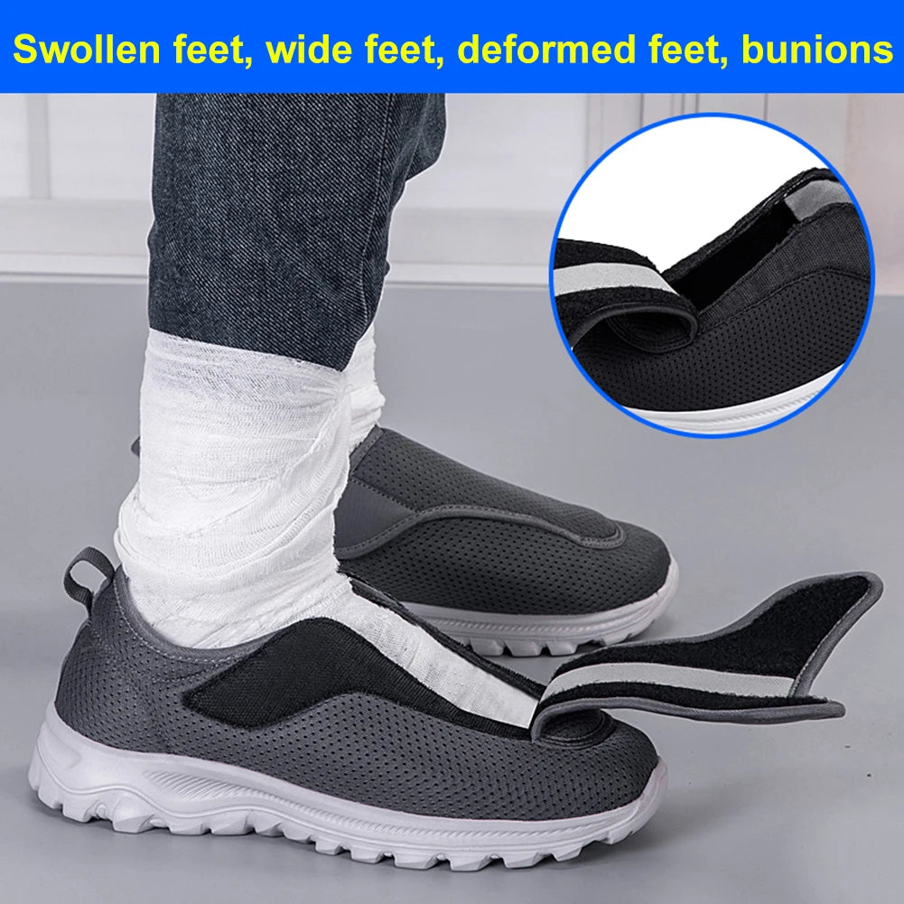 Women Man Orthopedics Wide Feet Swollen Walking Casual Shoes Unisex Thumb Eversion Adjusting Soft Comfortable Diabetic Shoes