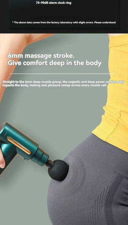 USB Mini Massage Gun Fascia Machine Muscle Relaxation Vibrating Gun Rod Massage Fitness Equipment Neck Grab Fascia Gun