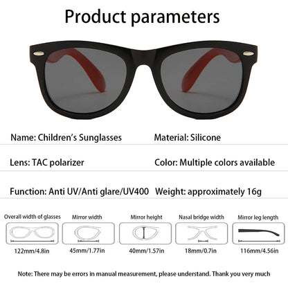 2024 Fashion Brand Children's Color Sunglasses Anti UV Baby Sunshade Anti Blue Light Glasses Girl and Boy Sunglasses UV400