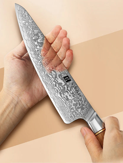 XINZUO Kitchen Knife 6 Set Knife Set 73 Layers Damascus Steel High-end Cooking Tools High Hardness Kitchen Knife Comfort Handle