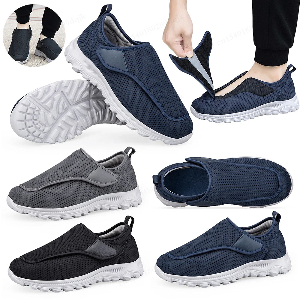 Women Man Orthopedics Wide Feet Swollen Walking Casual Shoes Unisex Thumb Eversion Adjusting Soft Comfortable Diabetic Shoes