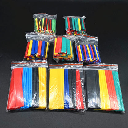 127-750pcs Heat-shrink Tubing Thermoresistant Tube Heat Shrink Wrapping Kit Electrical Connection Wire Cable Insulation Sleeving