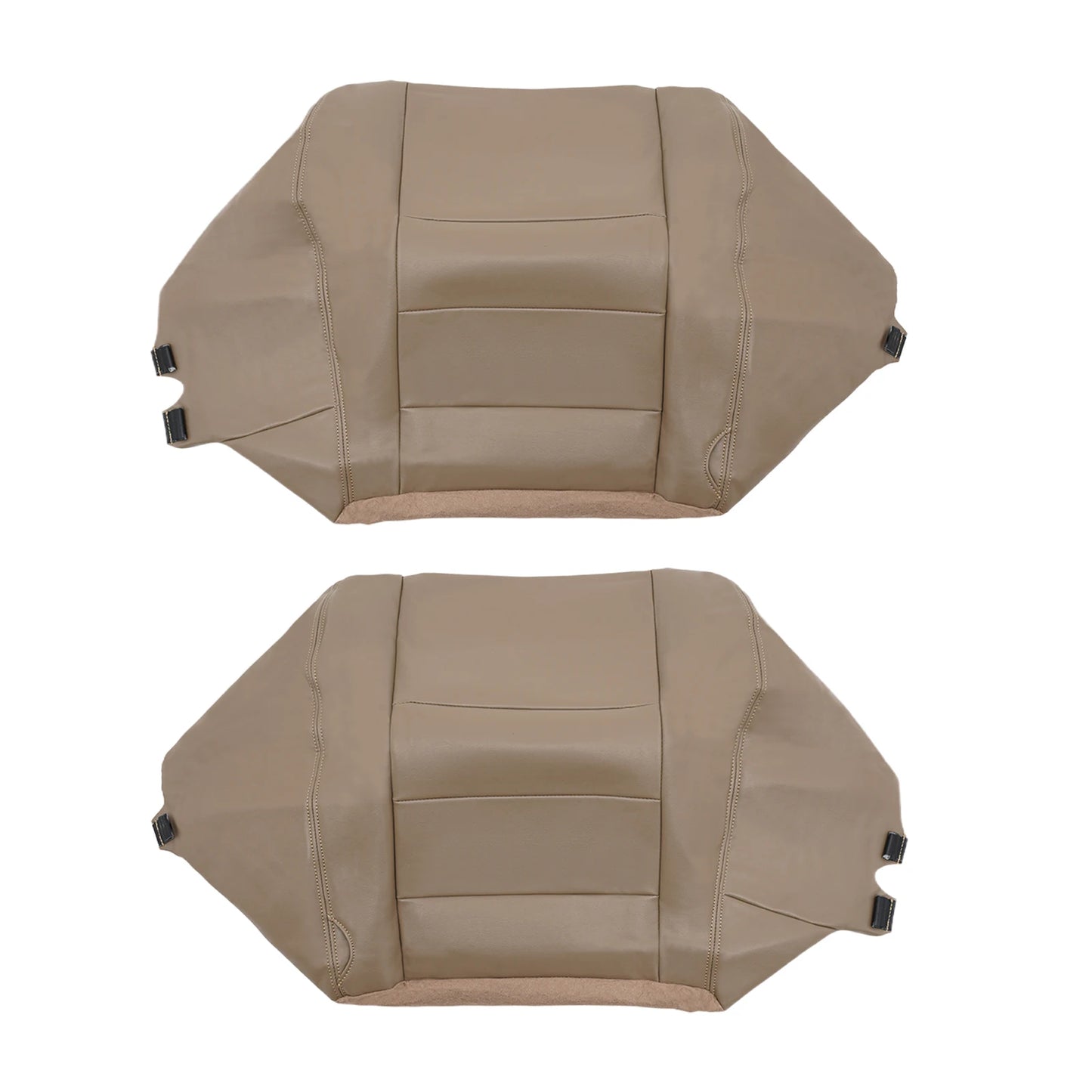 Tan and Grey PU Car Seat Covers For Ford F250 F350 Seat Covers Waterproof and Scratch-resistant,