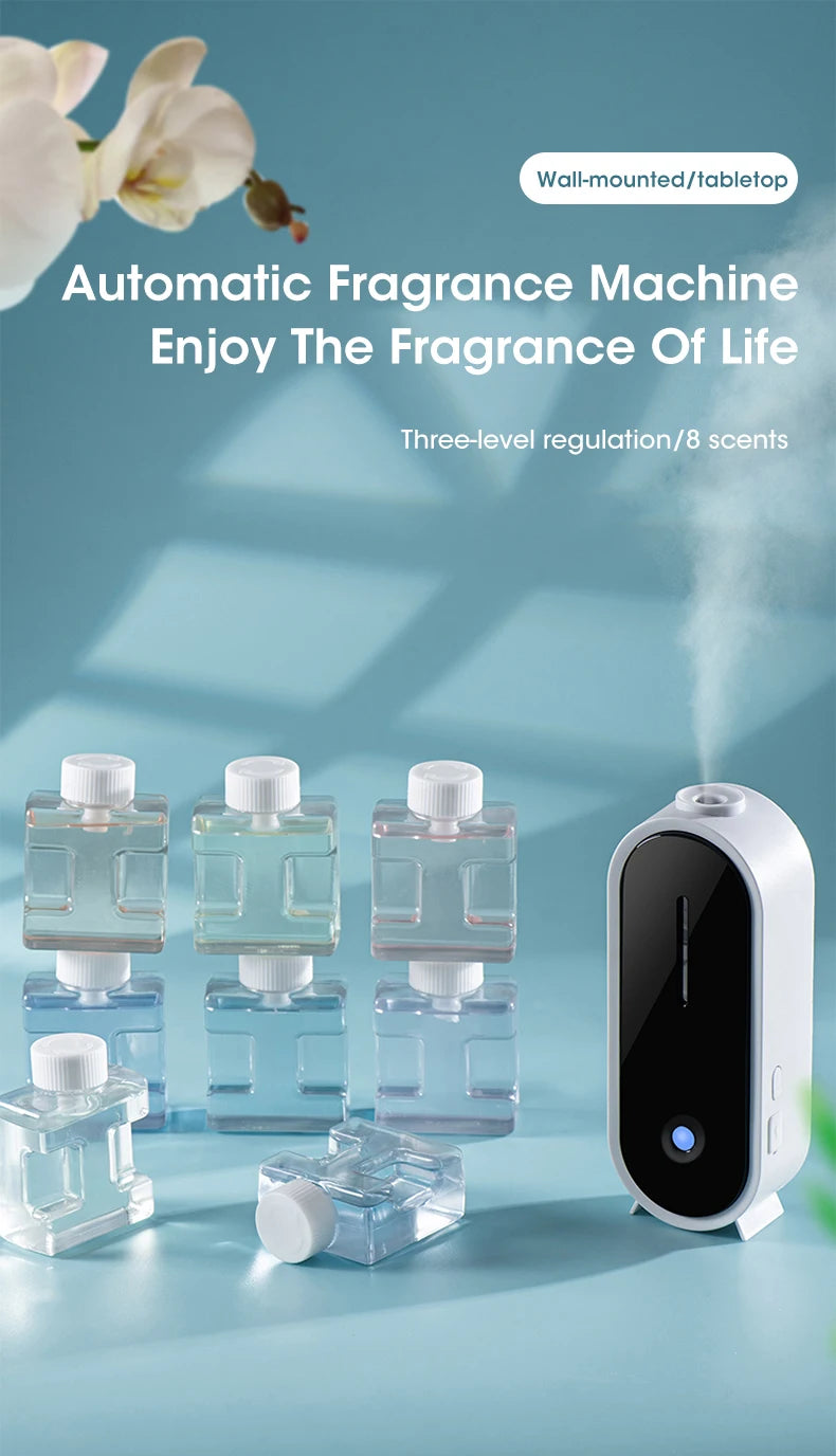 Ultrasonic Diffuser Aromatherapy Machine Portable Air Purifier Atomization Household Wall 50ml Essential Oil Fragrance Diffuser