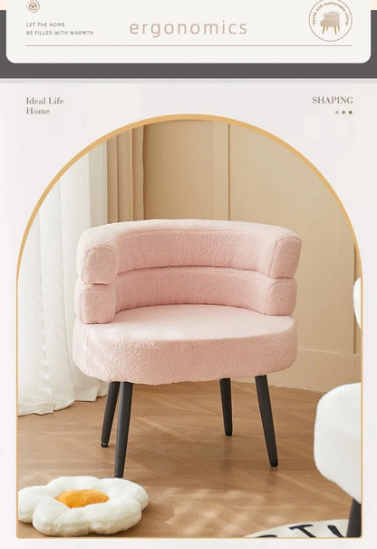 Wuli Huse Internet Celebrity BOBO Wool Lazy Sofa Chair Living Room Bedroom Dressing Room Single Sofa Makeup Chair Dressing Chair