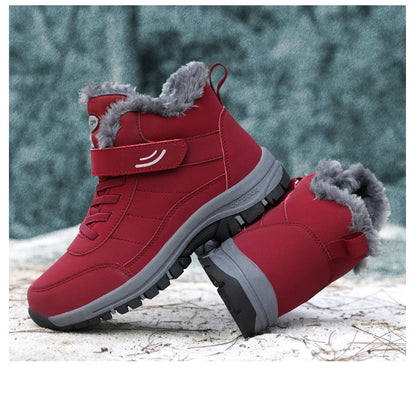 Winter Women Snow Boots Warm Plus Velvet Men Cotton Shoes Windproof Women's Boots Comfortable Casual Shoes Non-slip Hiking Boots