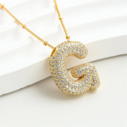 Vintage Stainless Steel Golden letter pendant A-Z Alphabet Initial Necklace for Women  Box Chain Collar Jewelry Gift