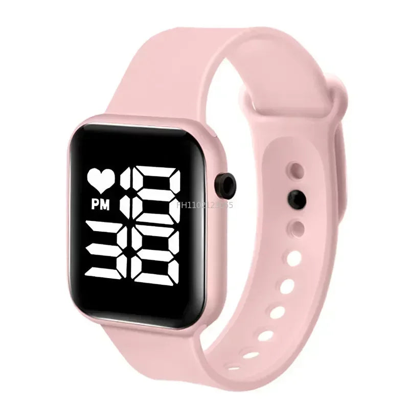 Women and Men Digital Watch Brand Sports Electronic Watch Children Big Screen Square LED Student Wrist Watches Montre Femme