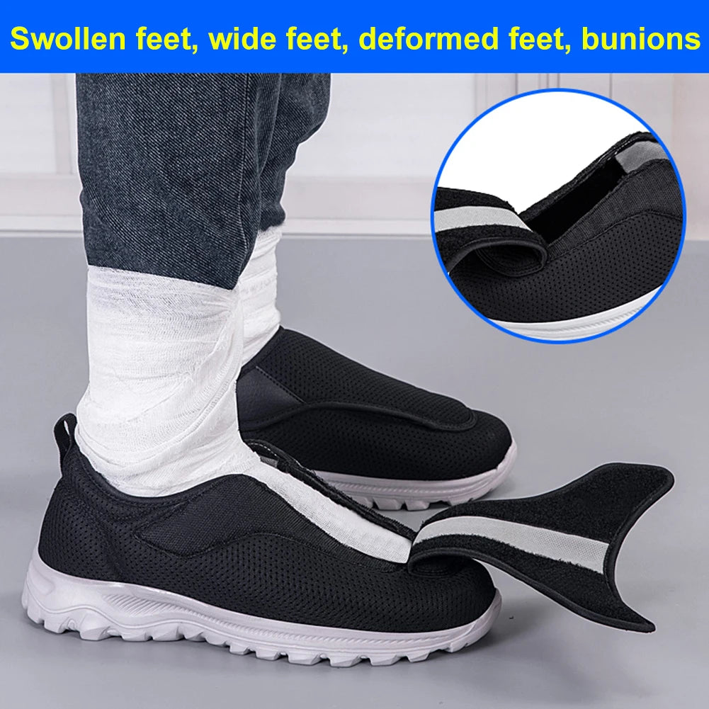 Women Man Orthopedics Wide Feet Swollen Walking Casual Shoes Unisex Thumb Eversion Adjusting Soft Comfortable Diabetic Shoes