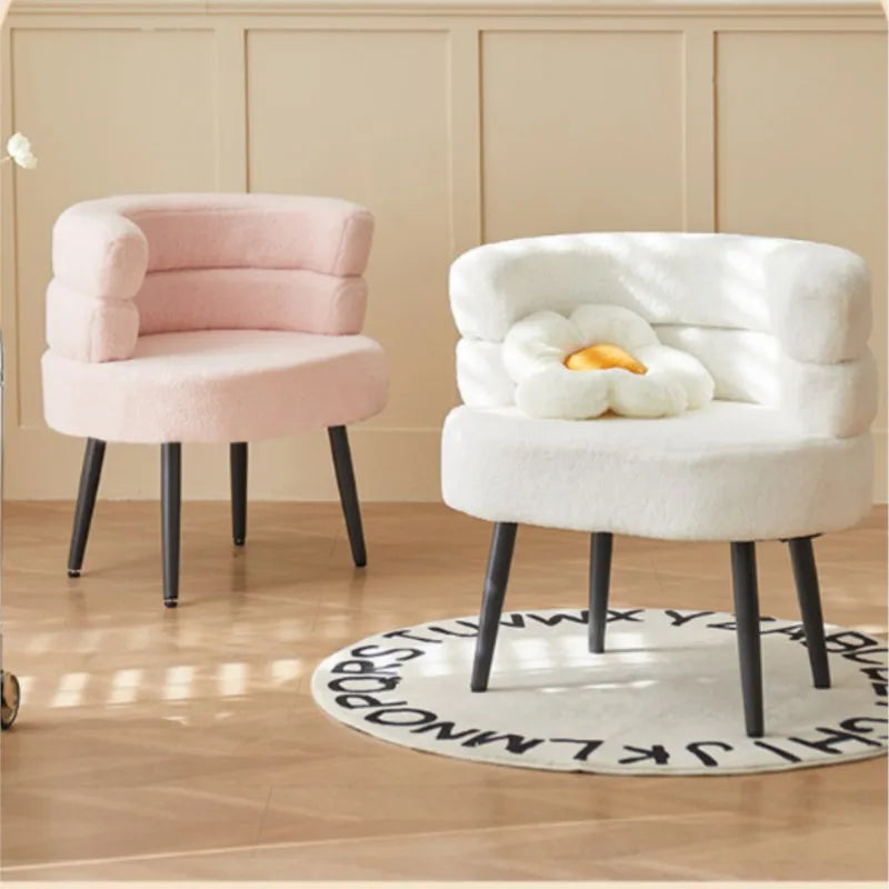 Wuli Huse Internet Celebrity BOBO Wool Lazy Sofa Chair Living Room Bedroom Dressing Room Single Sofa Makeup Chair Dressing Chair