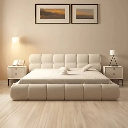 Unique Double Bed Bedroom Aesthetic Europian Nordic Bed Queen Size Minimalist Camas De Matrimonio Dormitorio Home Furniture