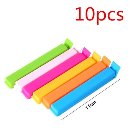 10/20Pcs Portable New Kitchen Storage Food Snack Seal Sealing Bag Clips Sealer Clamp Plastic Tool Kitchen Accessories Wholesale