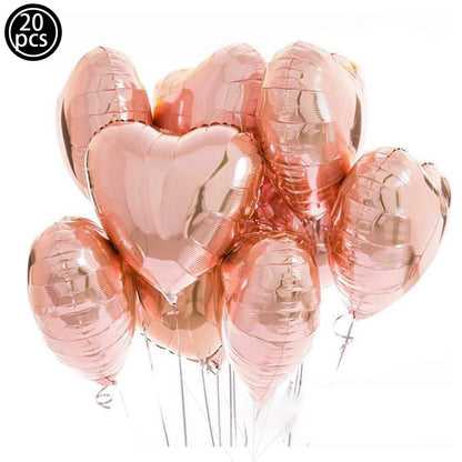 Valentines Day Balloon I Love You Foil Balloons Red Heart Balloons for Anniversary Wedding Romantic Valentines Day Decorations