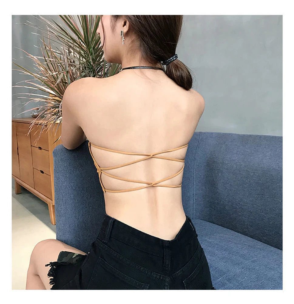 Women's Non-Slip Chest Gathered Thin Section Beautiful Back Bra Wrapped Tube Top Anti-Skid Strapless Underwear Tube Top