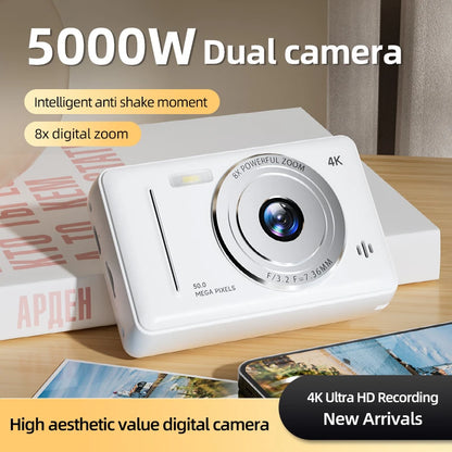 Xiaomi 4K Digital Camera Retro CCD Portable Card Camera Entry-level Camera Dual Camera Flash 50 Million Pixels Auto Focus