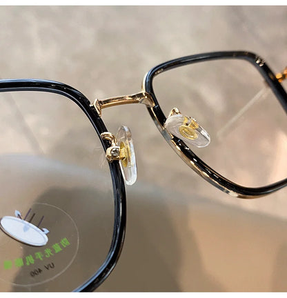 Transparent Computer Glasses Frame Women Men Anti Blue Light polygon Eyewear Blocking Glasses Optical Spectacle Eyeglass