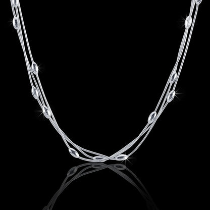 URMYLADY 925 sterling silver Charms beads Necklace for women luxury fashion party wedding accessories Jewelry Christmas gifts