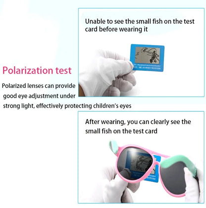 2024 Fashion Brand Children's Color Sunglasses Anti UV Baby Sunshade Anti Blue Light Glasses Girl and Boy Sunglasses UV400