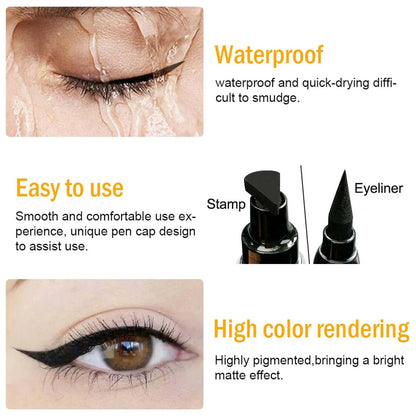 2 In1 Stamp Eyeliner korean make up Waterproof Eye liner maquillajes para mujer Beauty For Women Cosmetics Makeup Products