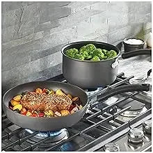 Ultimate Hard Anodized Nonstick Cookware Set 12 Piece, Oven Broiler Safe 600F, Kitchen Cooking Set w/ Fry Pans, Saucepans,