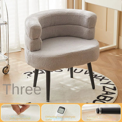 Wuli Huse Internet Celebrity BOBO Wool Lazy Sofa Chair Living Room Bedroom Dressing Room Single Sofa Makeup Chair Dressing Chair