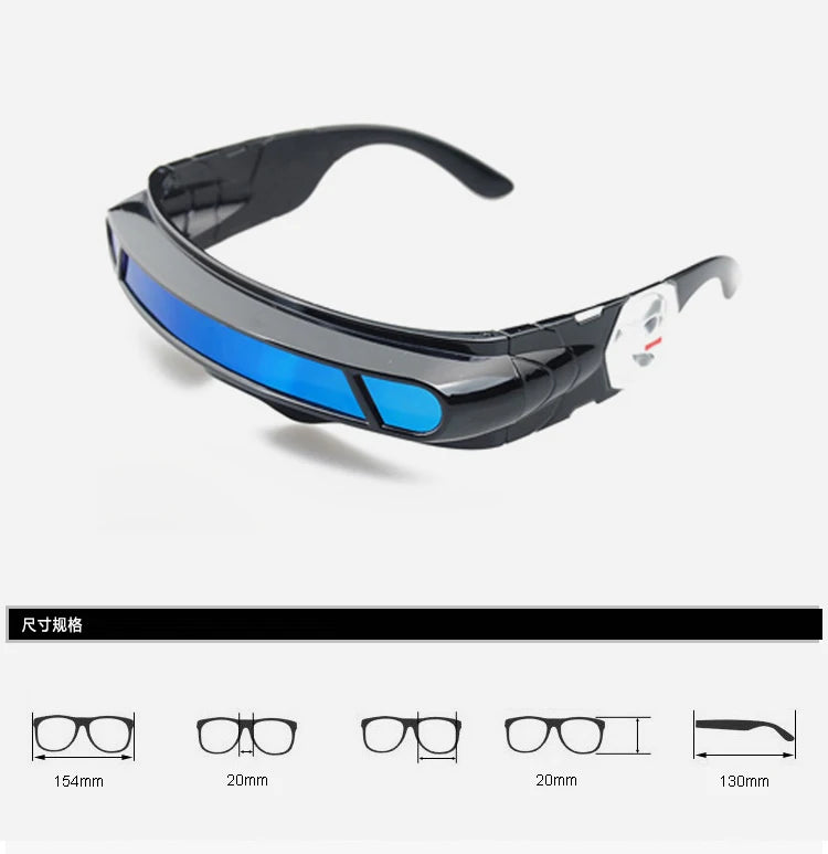 X-men Cyclops Cosplay Polarized Sunglasses for Men Women Memory Material Shield  Designer Sunglasses