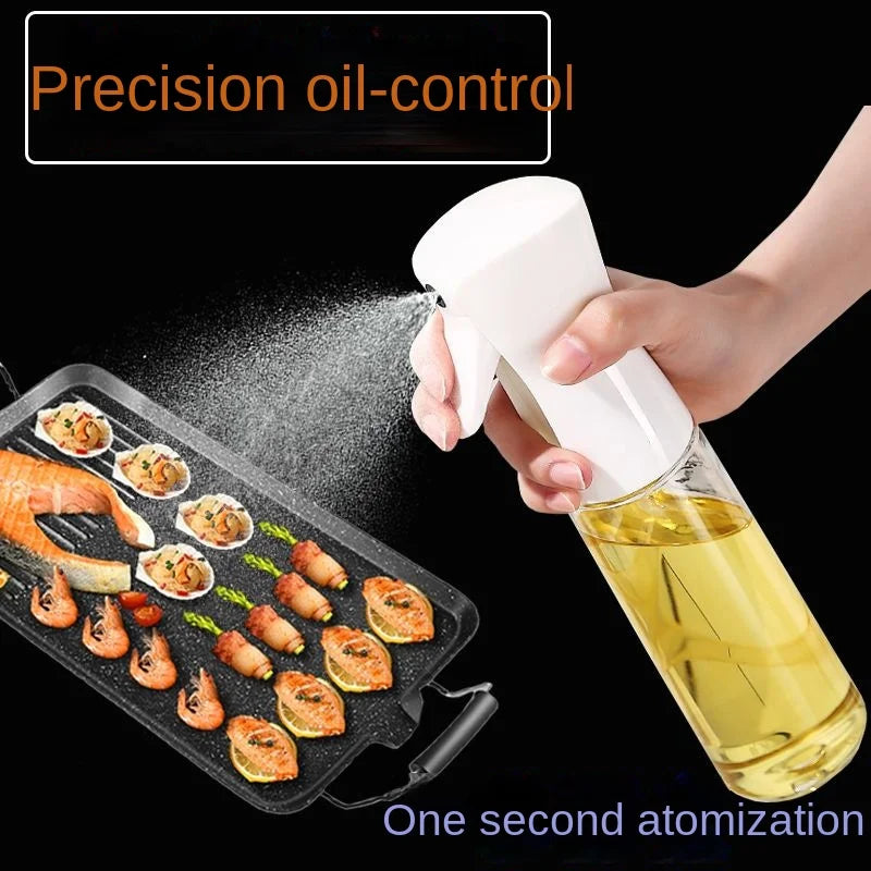 1Pc 200/300/500 ML Oil Spray Pot Kitchen Household Edible Olive Oil Spray Bottle Atomized Misty Oil Tank Air Fryer Spray Bottle