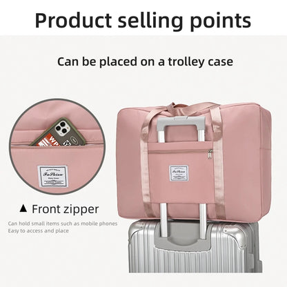 Travel Bag With Large Capacity For Short Distance Travel Clothing Storage Bag Lightweight HandBag