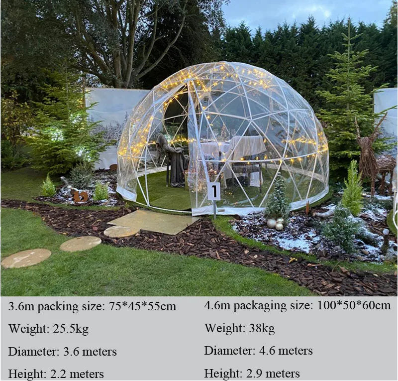 Transparent luxury dome tent for sale, glamping safari tent, dome house for sale, for sale